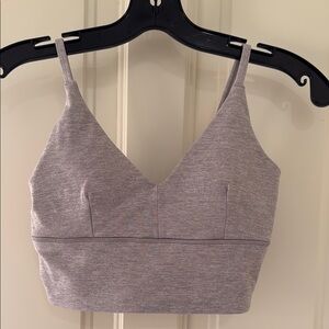 lululemon hHeathered-Gray Women's Sports Bra/Tank - size 4